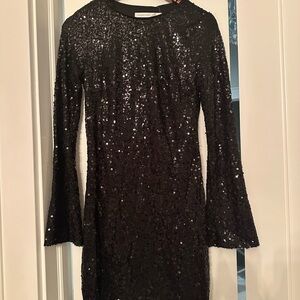 Altar'd State Black Sequin Long Sleeve Dress brand new, never worn, with tags